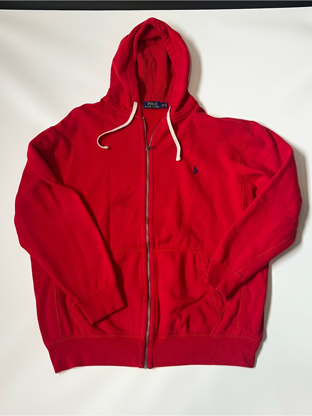 Polo by Ralph Lauren Red Zip-Up Hoodie